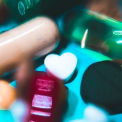a close up of pills and pills bottles