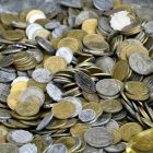a pile of coins